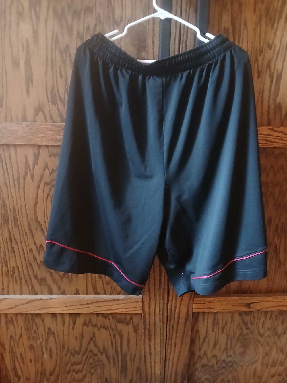 Jordan Black Athletic Shorts with Red Accent